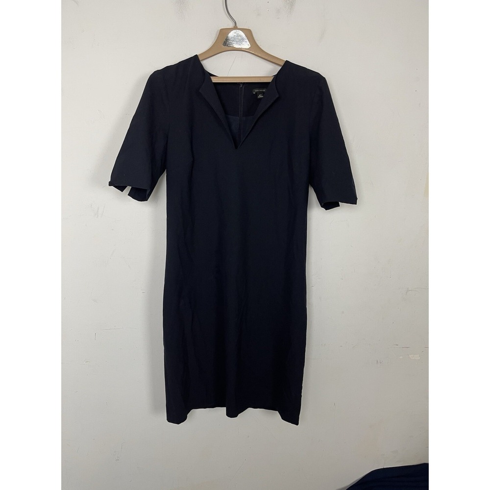 Ann Taylor Womens Dress 8 Tall Blue Capsule Navy Corporate Career Office Classic
